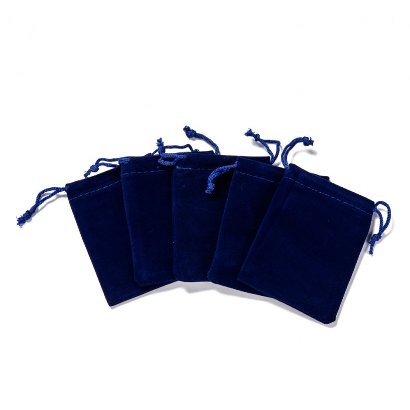 Sametové dárkové sáčky tmavě modré  9x7cm