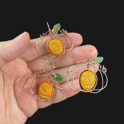 Pumkins from wire 3 pcs - Full Crafting Kit