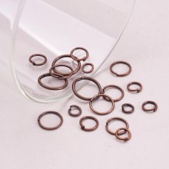 1 Box of Iron Jump Rings, Red Copper