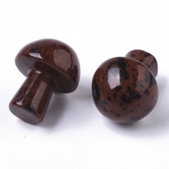 Minerální houbička - Obsidián mahagon