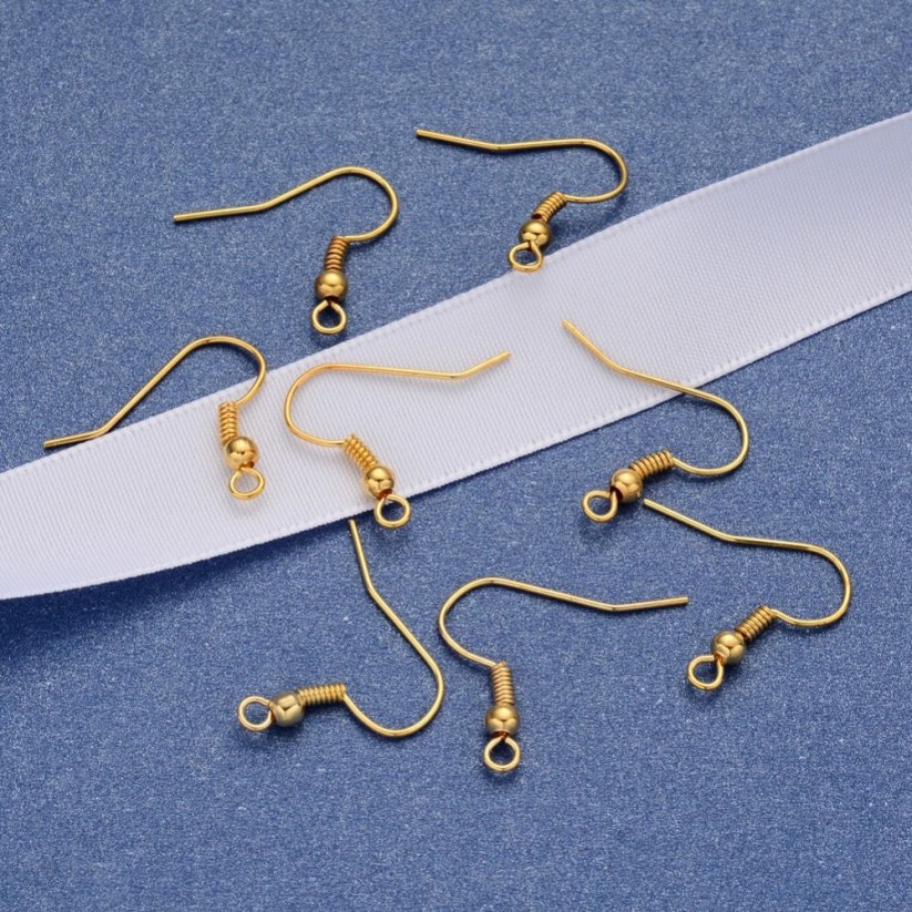 Iron Earring Hooks, gold color