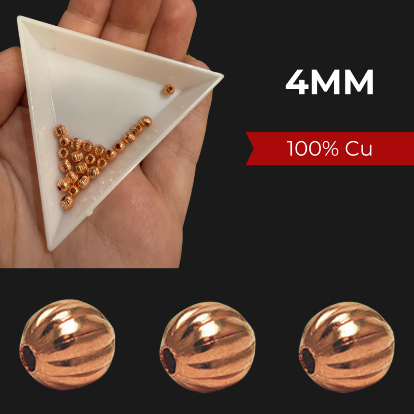 KD4 Grooved copper ball 4 mm