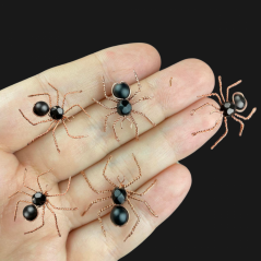 Drátovaní pavouci 5 ks  - kompletní  balíček na tvoření