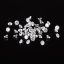 Cubic Zirconia Cabochons Clear, 4x2.5mm