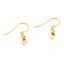 Iron Earring Hooks, gold color