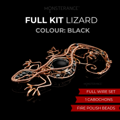 COMPLETE LIZARD material for the February theme in the Wiring Club, color BLACK
