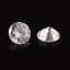 Cubic Zirconia Cabochons Clear, 4x2.5mm