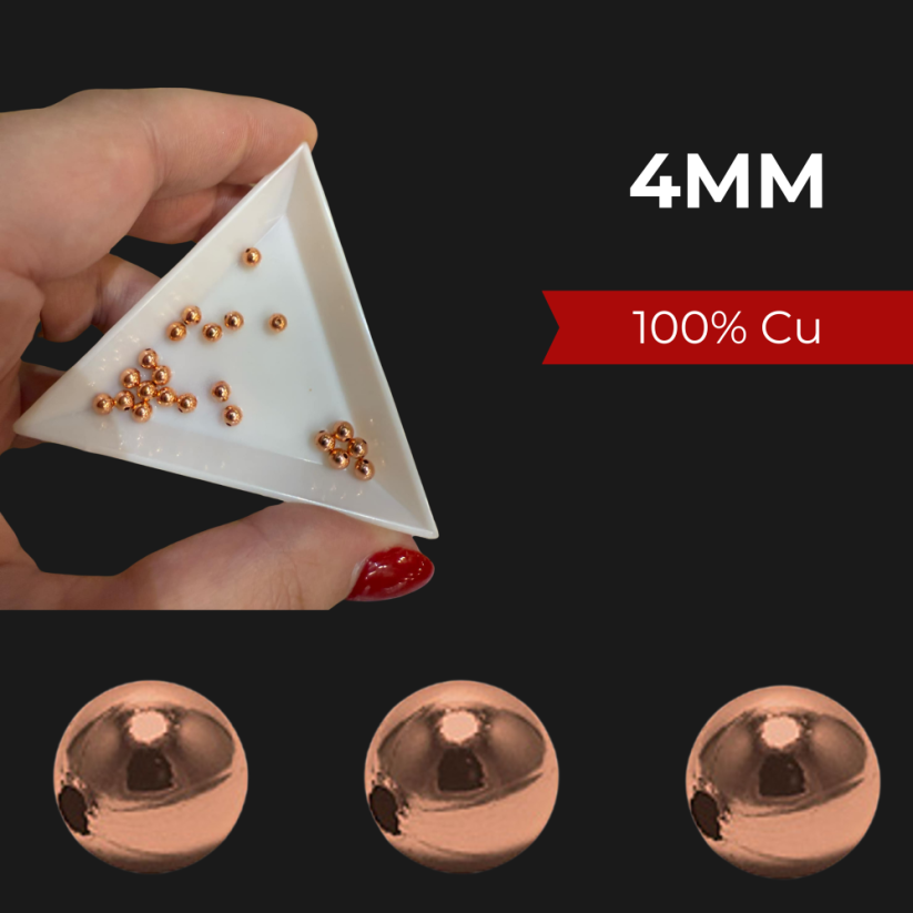 K40 Kulička měděná leštěná 4,0 mm