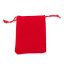 Rectangle Velvet Pouches, Gift Bags, Red, 9x7cm