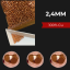 KF2 Fazetované měděné korálky 2,4mm